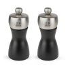 Promo ✔️ Duo Moulin à Poivre et à Sel Fidji 12 cm Noir-Inox Peugeot ???? -Magasin de vente Peugeot duo moulin a poivre et a sel fidji 12 cm noir inox peugeot