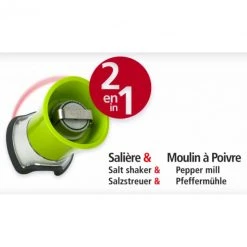 Nouveau ???? Moulin à Poivre et Salière Combiné Pep's 8 cm Vert Peugeot ???? -Magasin de vente Peugeot moulin a poivre et saliere combine pep s 8 cm vert peugeot 1